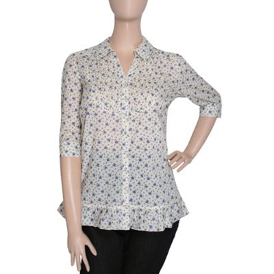 Ann Harvey Cream Ditsy Print Blouse