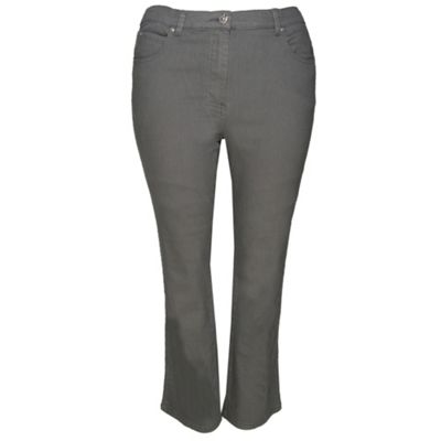 Grey Coloured Twill Jeans