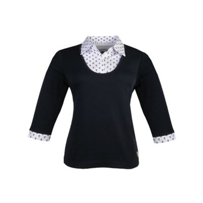 Dash Navy 2in1 Anchor Blouse