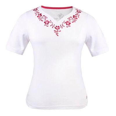 Dash Embroidered Sweetheart T-shirt