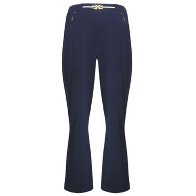 Navy Wide Leg Regular Pants