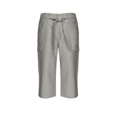 Stone Cargo Cropped Trousers