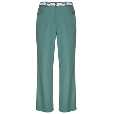 Green Vertical Denims