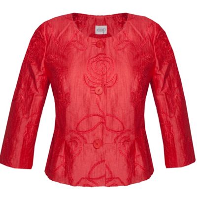 Coral Crinkle Cornelli Jacket