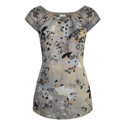 Kaliko Khloe floral print short sleeve blouse