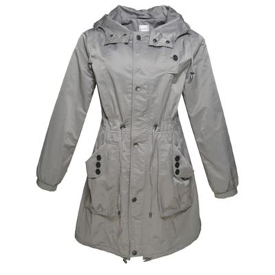 Grey lightweight parka jacket