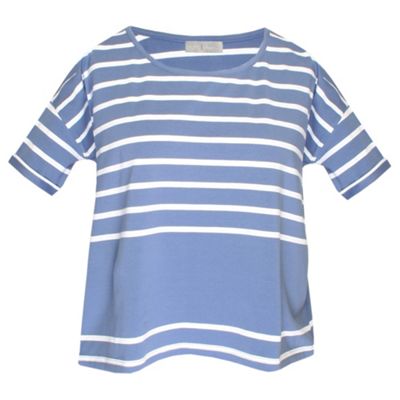 Blue & White Striped Square Top