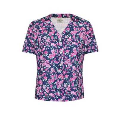 Eastex Meadow Flower Print Button Through Blouse