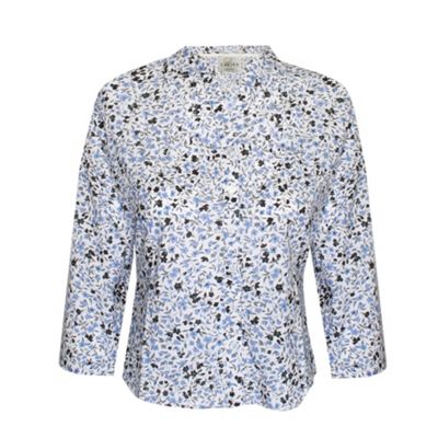 Eastex Long sleeve ditsy print blouse