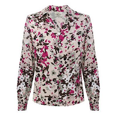 Eastex Long Sleeve Winter Blossom Print Blouse