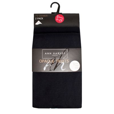 2 Pack 70 Denier Opaque Tights