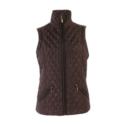 Chocolate Quilted Gilet