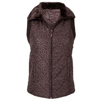 Chocolate Animal Print Gilet