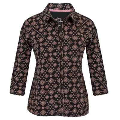 Dash Black Printed Blouse