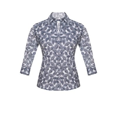 Dash White Print Blouse