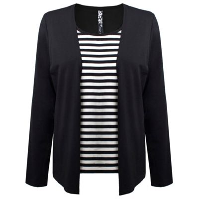 Black Stripe Top
