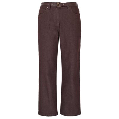 Chocolate Denim Trousers Petite Length