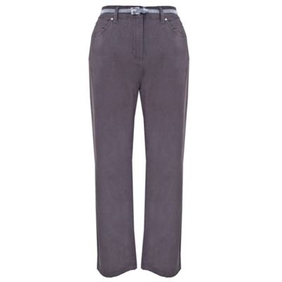 Grey Mole skin Pants Regular
