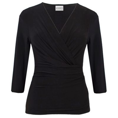 Side Wrap 3-4 Sleeve Top