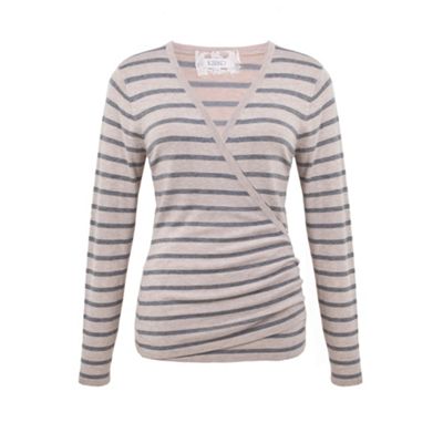 Striped Wrap Jumper