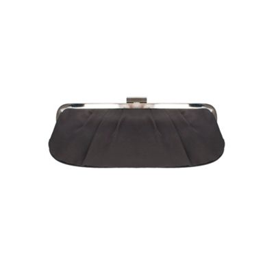 Silver Pleat Detail Clutch