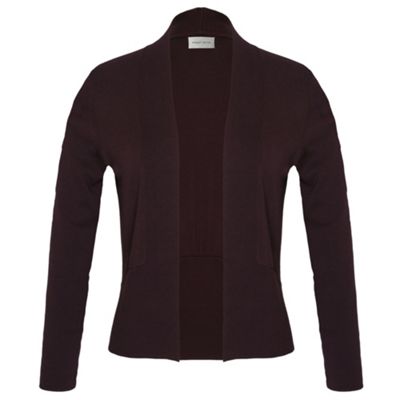 Petite Dark Purple New Godet Cardigan