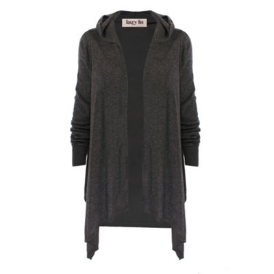 Grey Hooded Cardigan