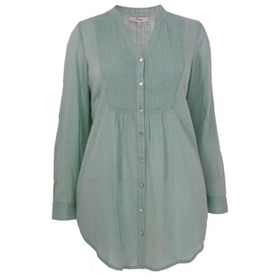 Ann Harvey Mint Pintuck Blouse