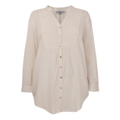 Ann Harvey Cream Pintuck Blouse