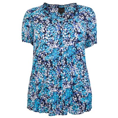 Ann Harvey Printed Crinkled Blouse