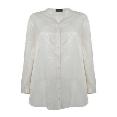 Ivory Jaquard Blouse