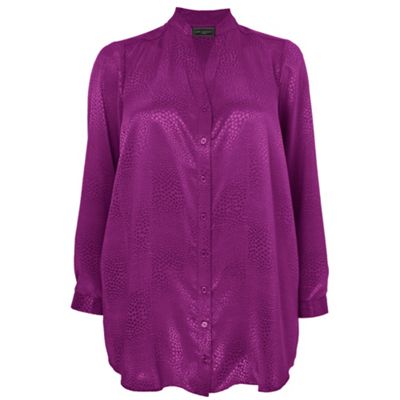 Purple Jaquard Blouse