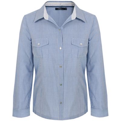 Dash Blue Pin Stripe Blouse