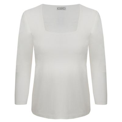 Ivory Square Neck Top