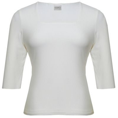 Ivory Square Neck Top