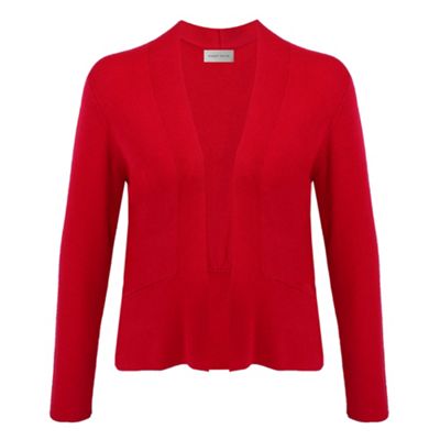 Red Back Yoke Cardigan