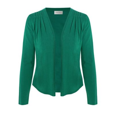 Green Stitch Pleat Cardigan