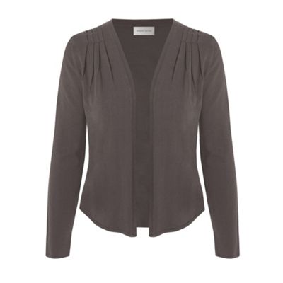 Grey Stitch Pleat Cardigan