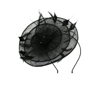 Black Jewel Trim Fascinator