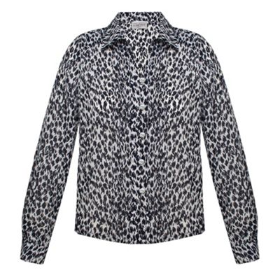 Eastex Heather Print Long Sleeve Blouse