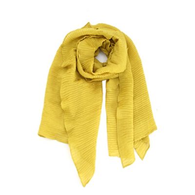 Light Green Textured Wave Scarf