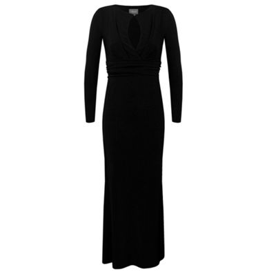 Black Keyhole Maxi Dress