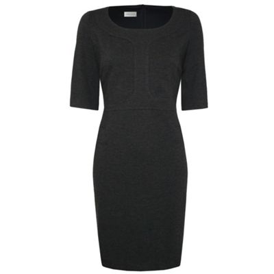 Petite Dark Grey Ponte Dress