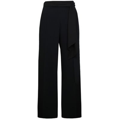 Black Tie Belt Trousers