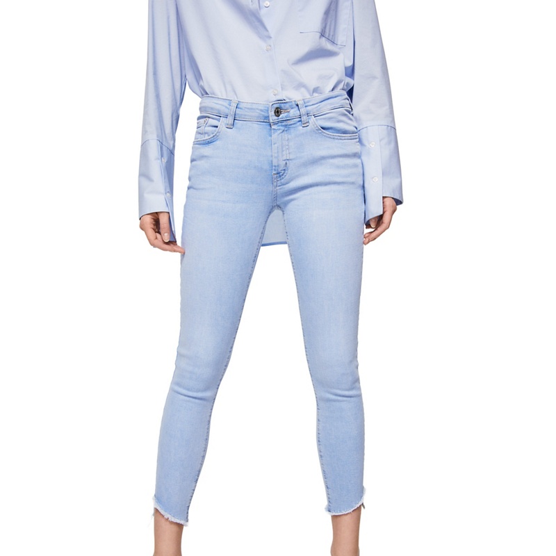 Mango - Blue Light Wash 'Isa' Skinny Fit Cropped Jeans Review