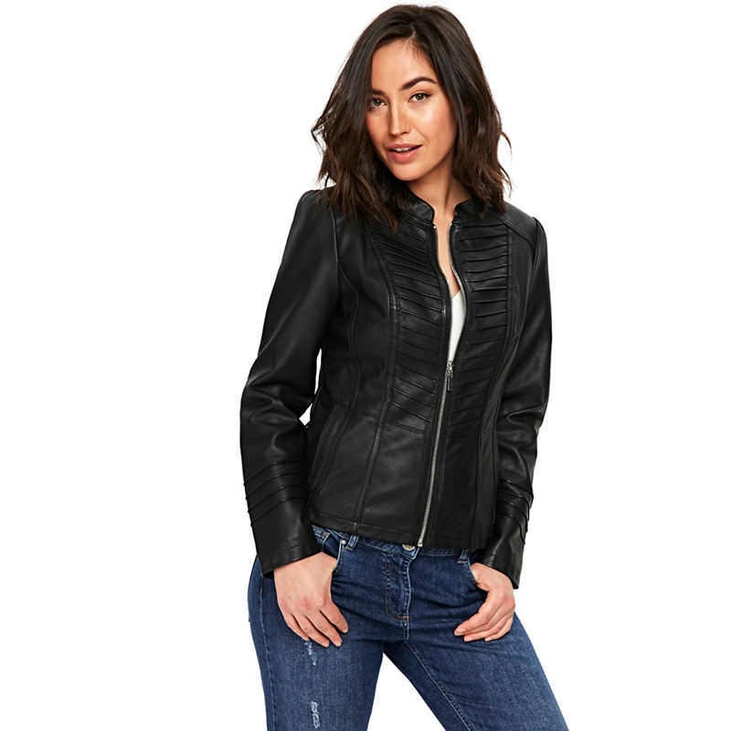 Wallis - Black Pinstitch Detail Biker Jacket Review