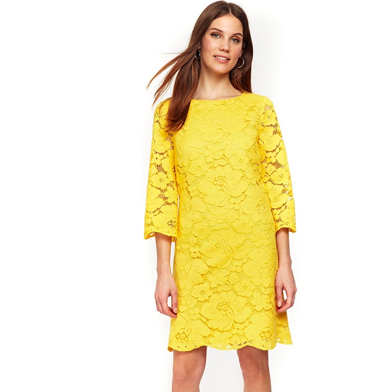 Wallis - Yellow Lace Shift Dress Review