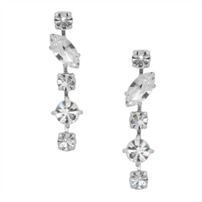 Multishape crystal stone earring