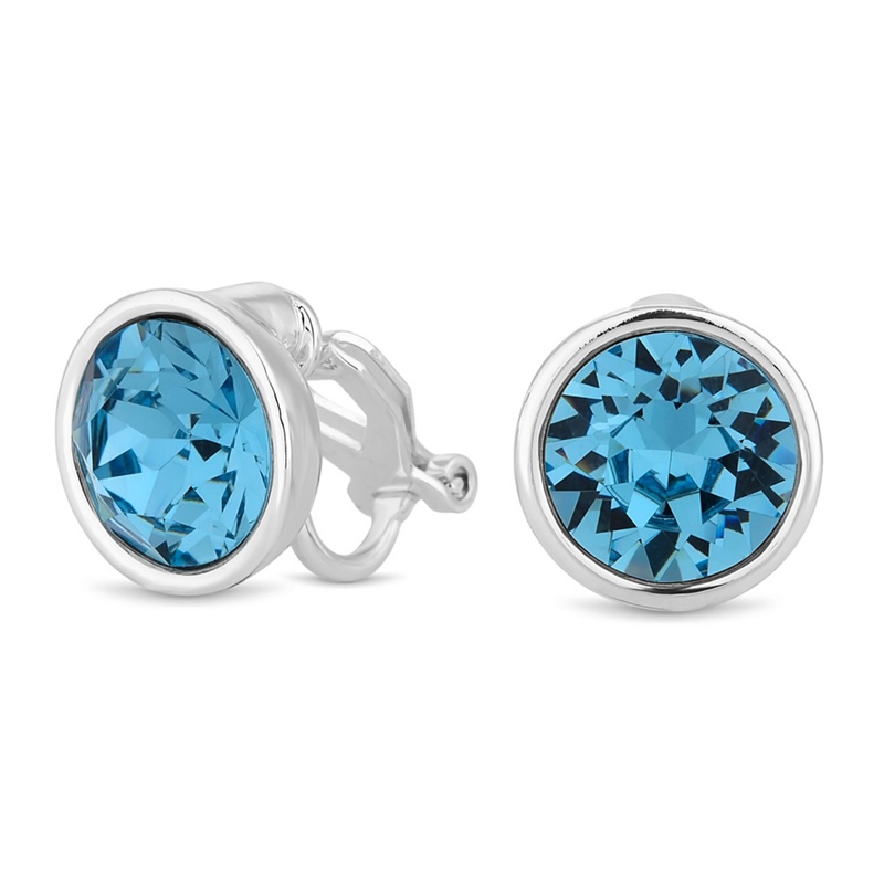 Jon Richard - Aquamarine Crystal Clip On Earring Created With Swarovski Crystals Review