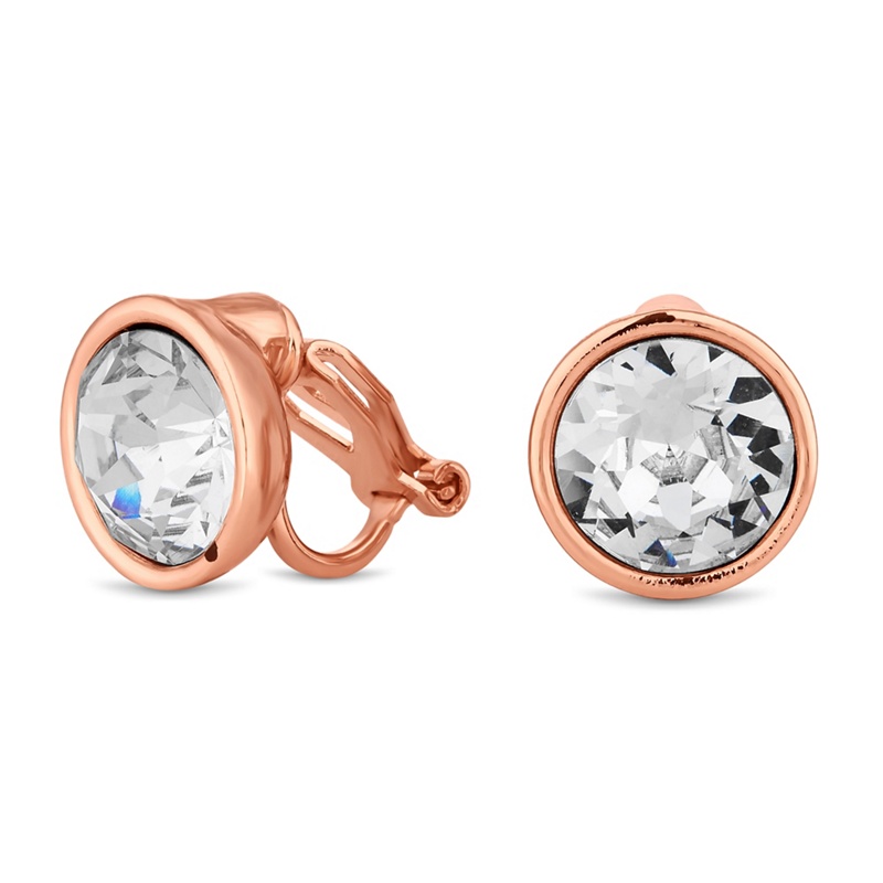 Jon Richard - Rose Gold Crystal Clip On Earring Created With Swarovski Crystals Review